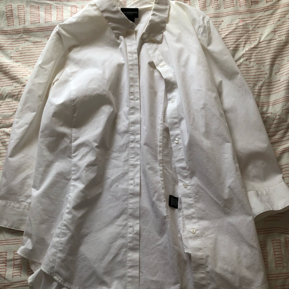 Liz Claiborne Stretch White Blouse